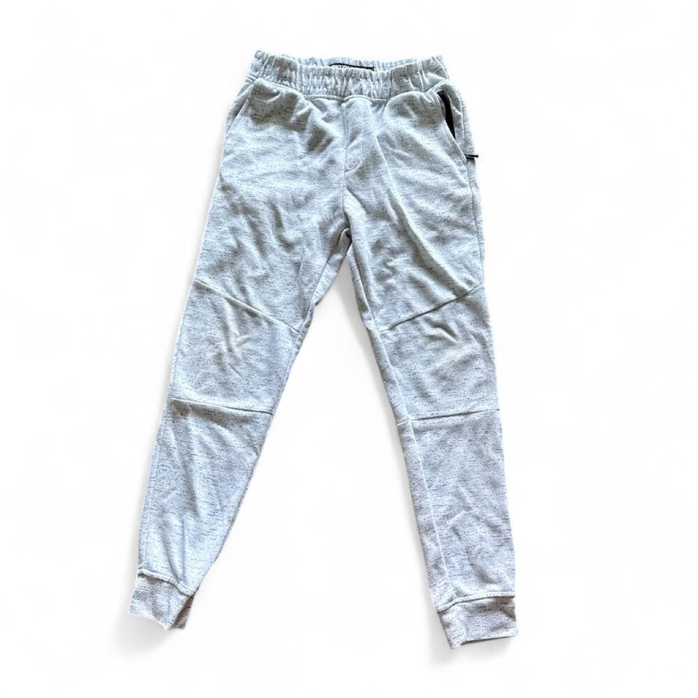 Brooklyn-cloth Men's Grey and White Joggers-tracksuits